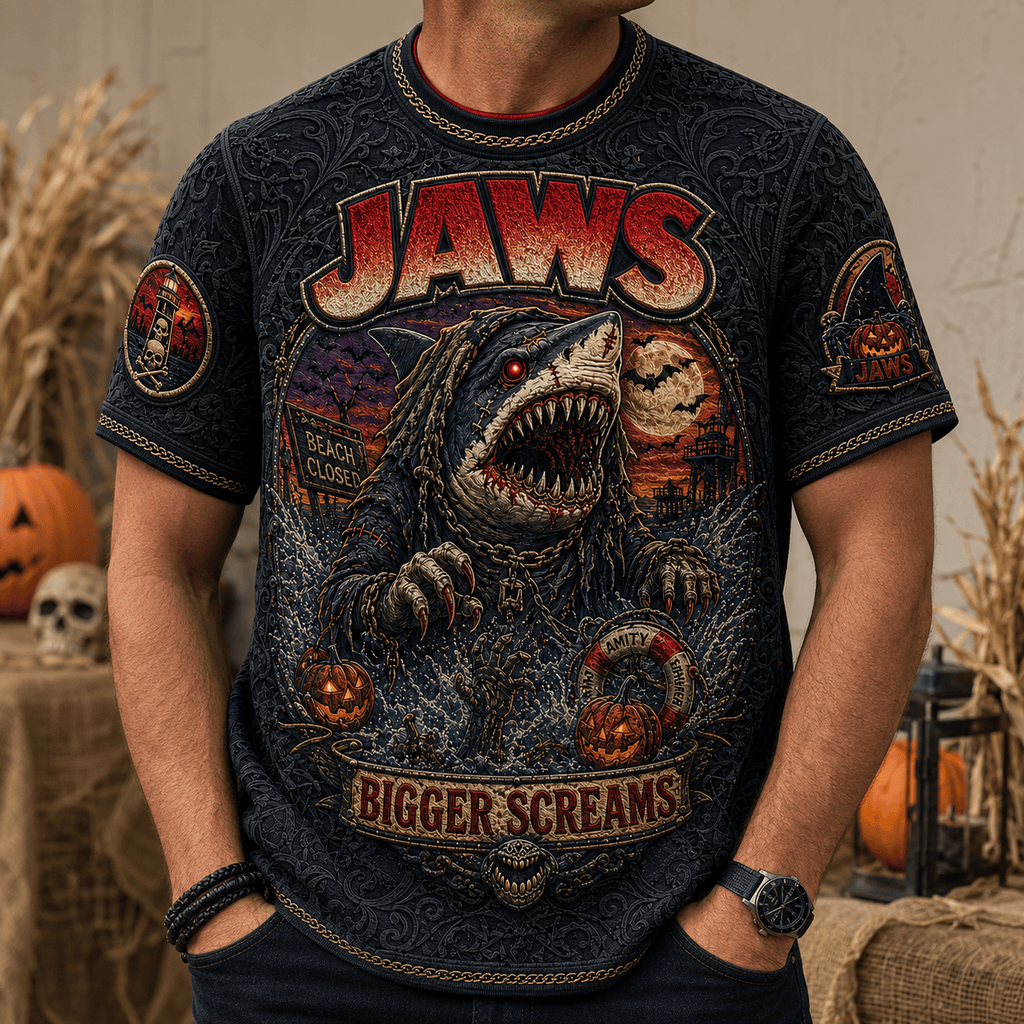 PREMIUM JAWS 3D EMBOSS SHIRT NTVA