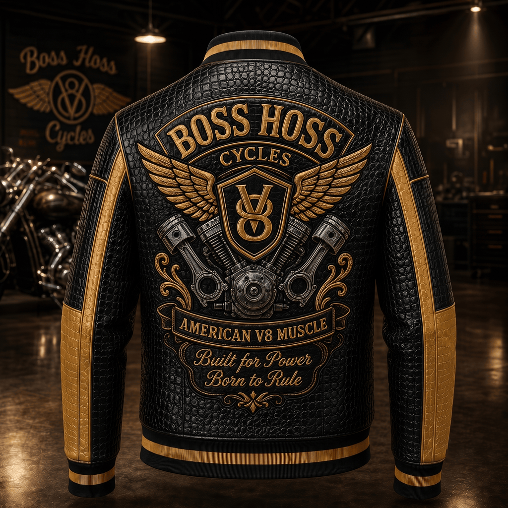 Premium BOS Leather Zipper Jacket TNSM