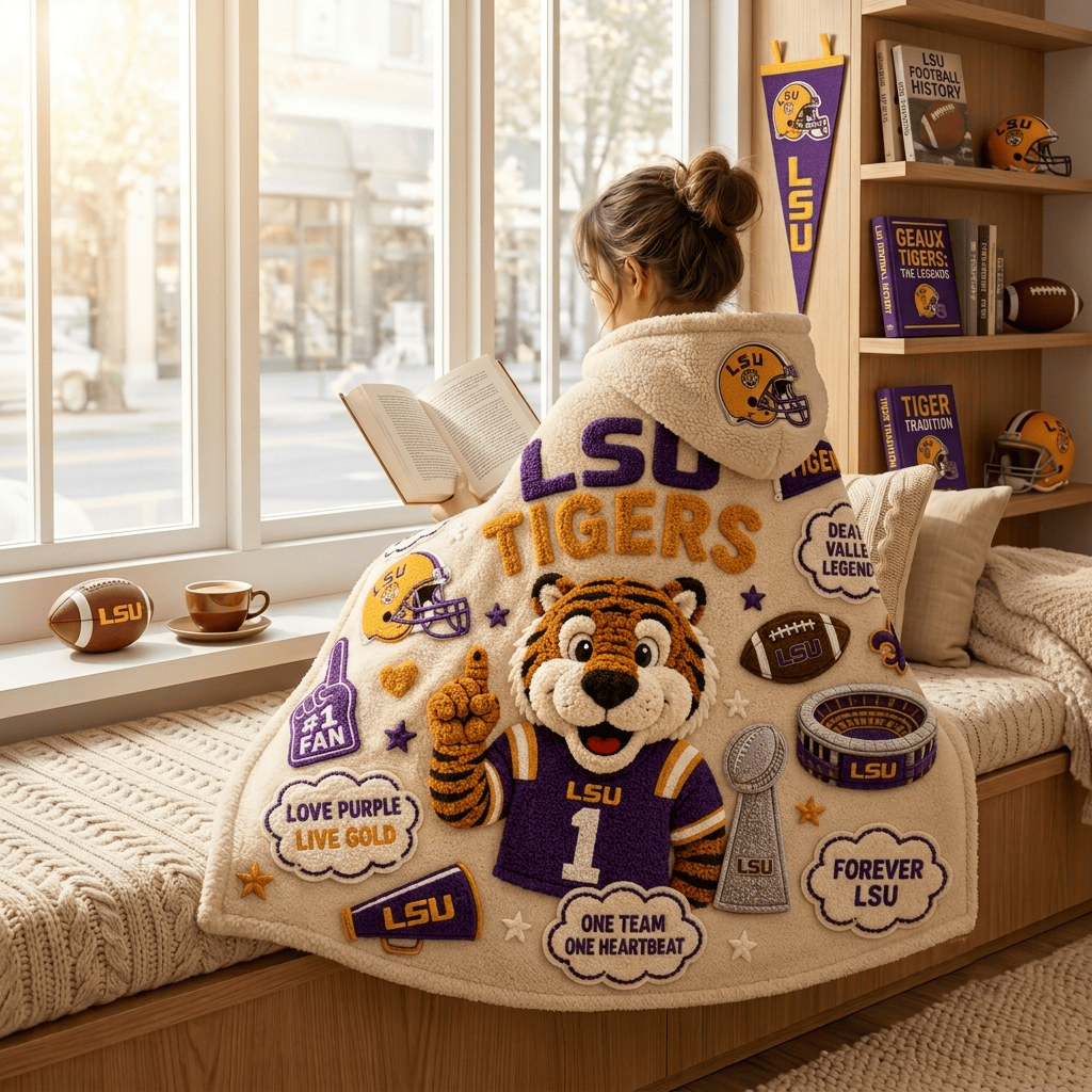 Premium LSU Hooded Blanket BMD