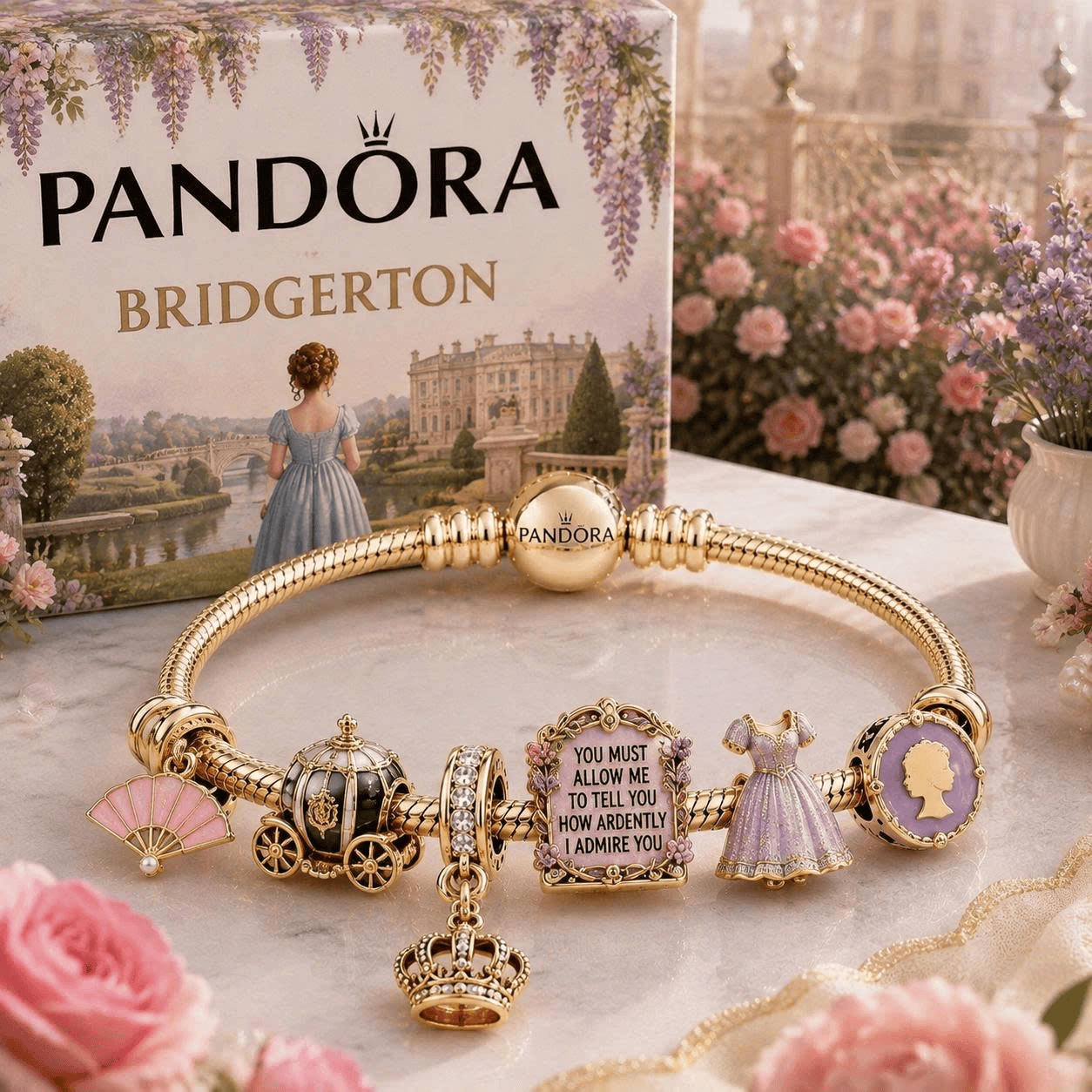 BGT Gold Charm Bracelet Set TTN
