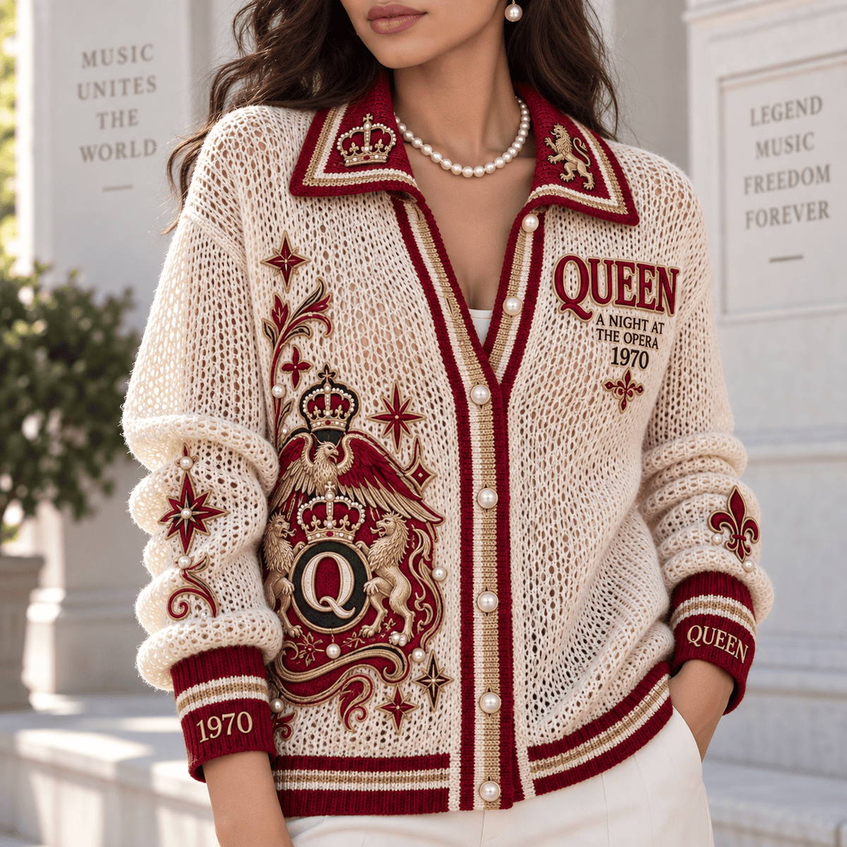 QNN Women’s Open-Knit Cardigan DNBN