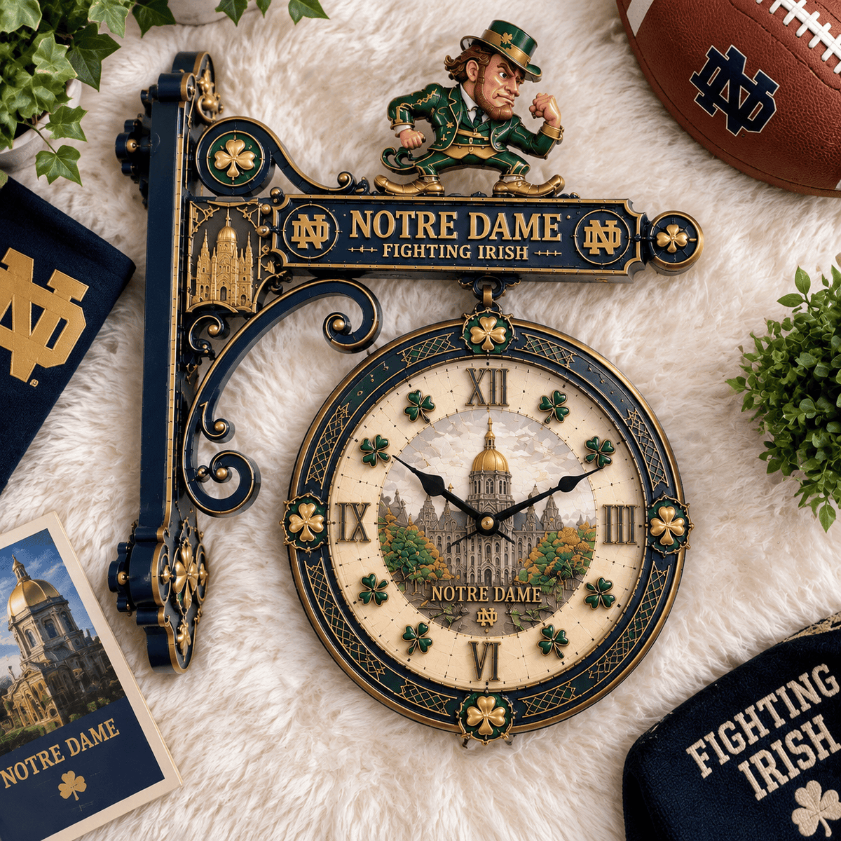 NDFI Premium Illuminating Collector Wall Clock LNTH