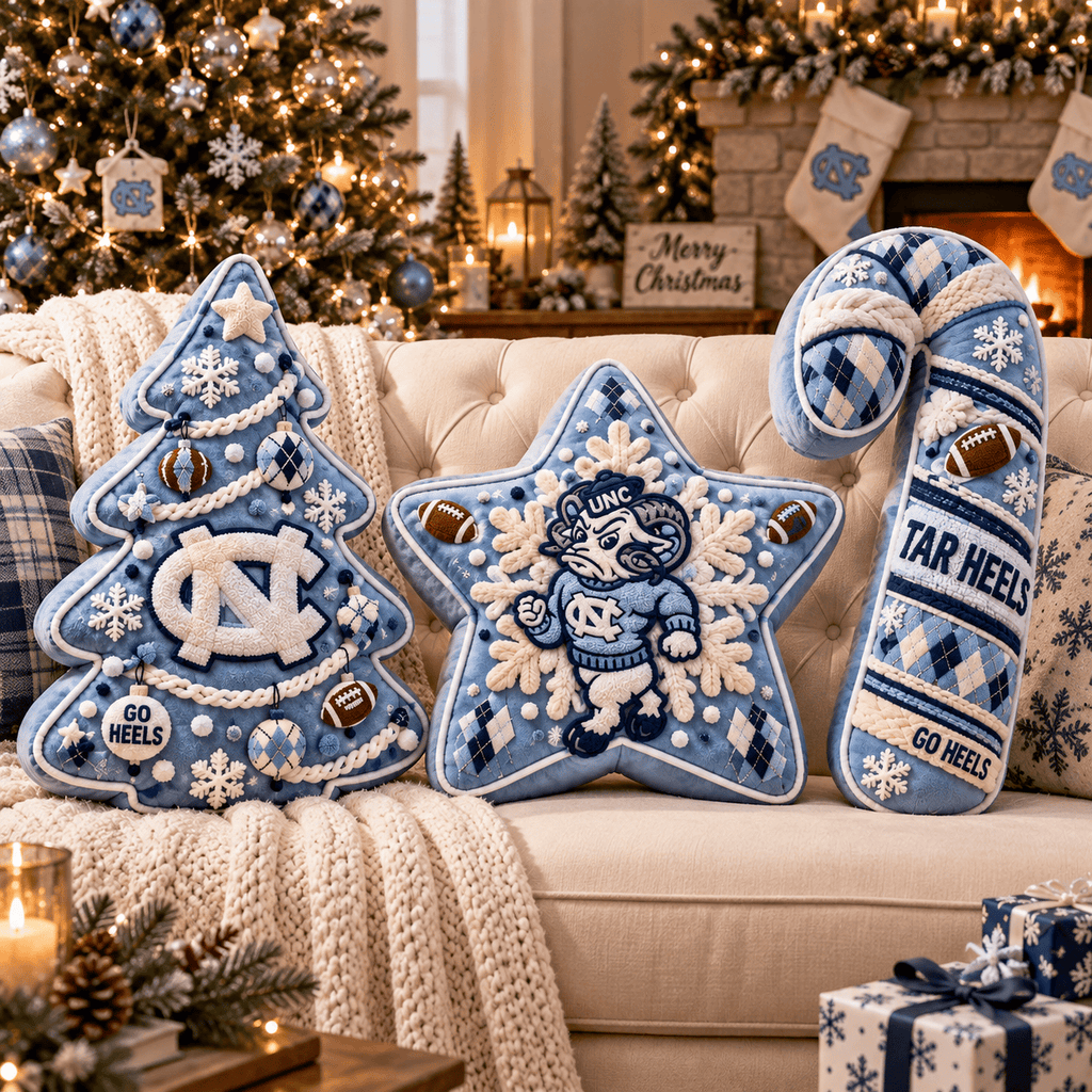 UNC Christmas Tree Base Pillow Set HTTT