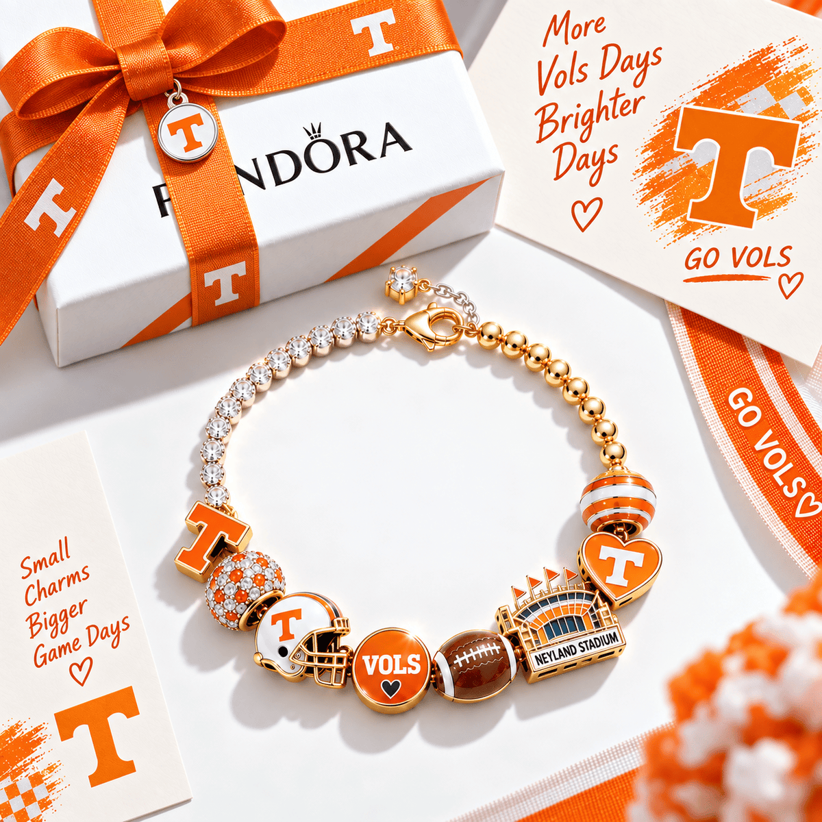 TVF Gold Charm Bracelet Set BMD