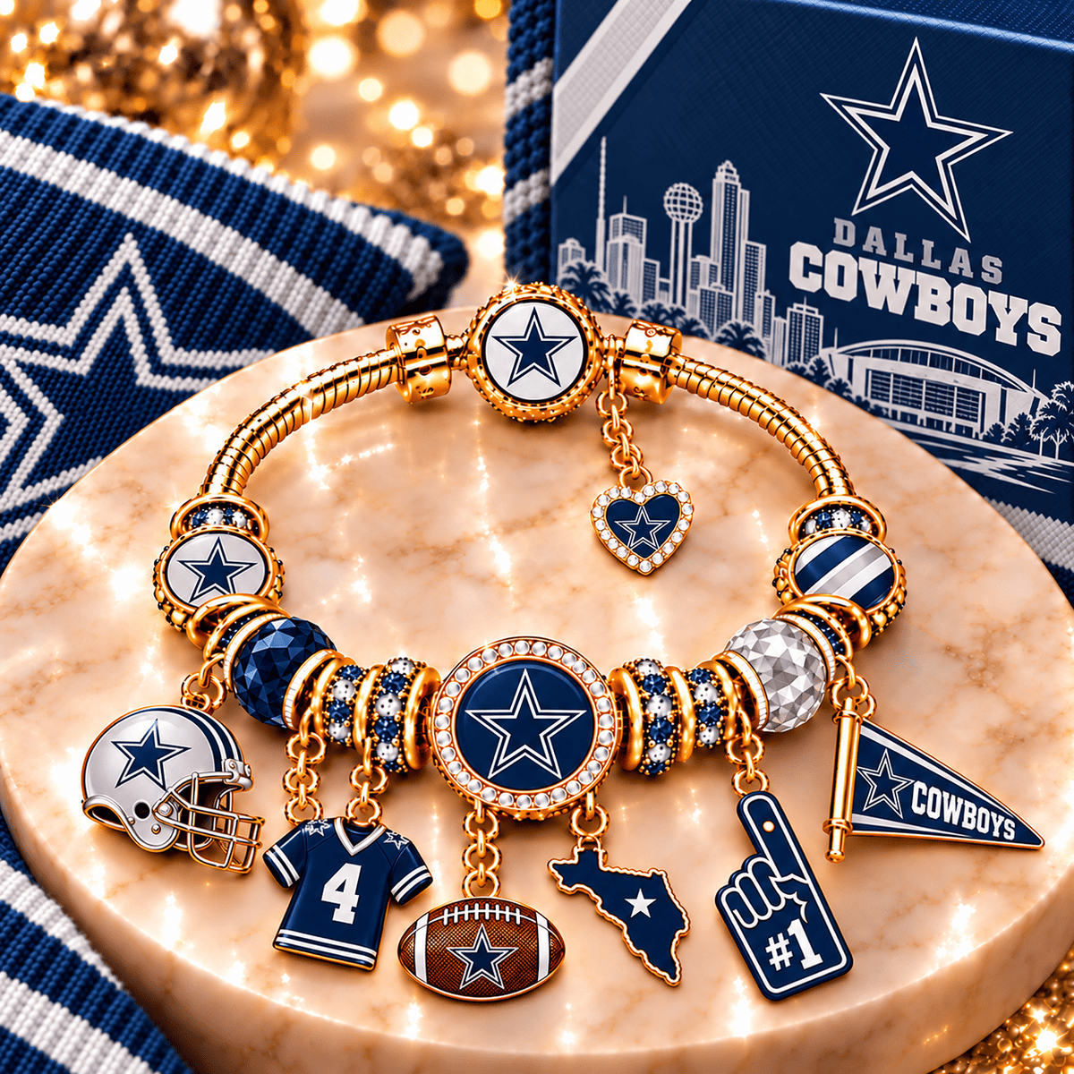 DLCB Gold Charm Bracelet Set PNPA
