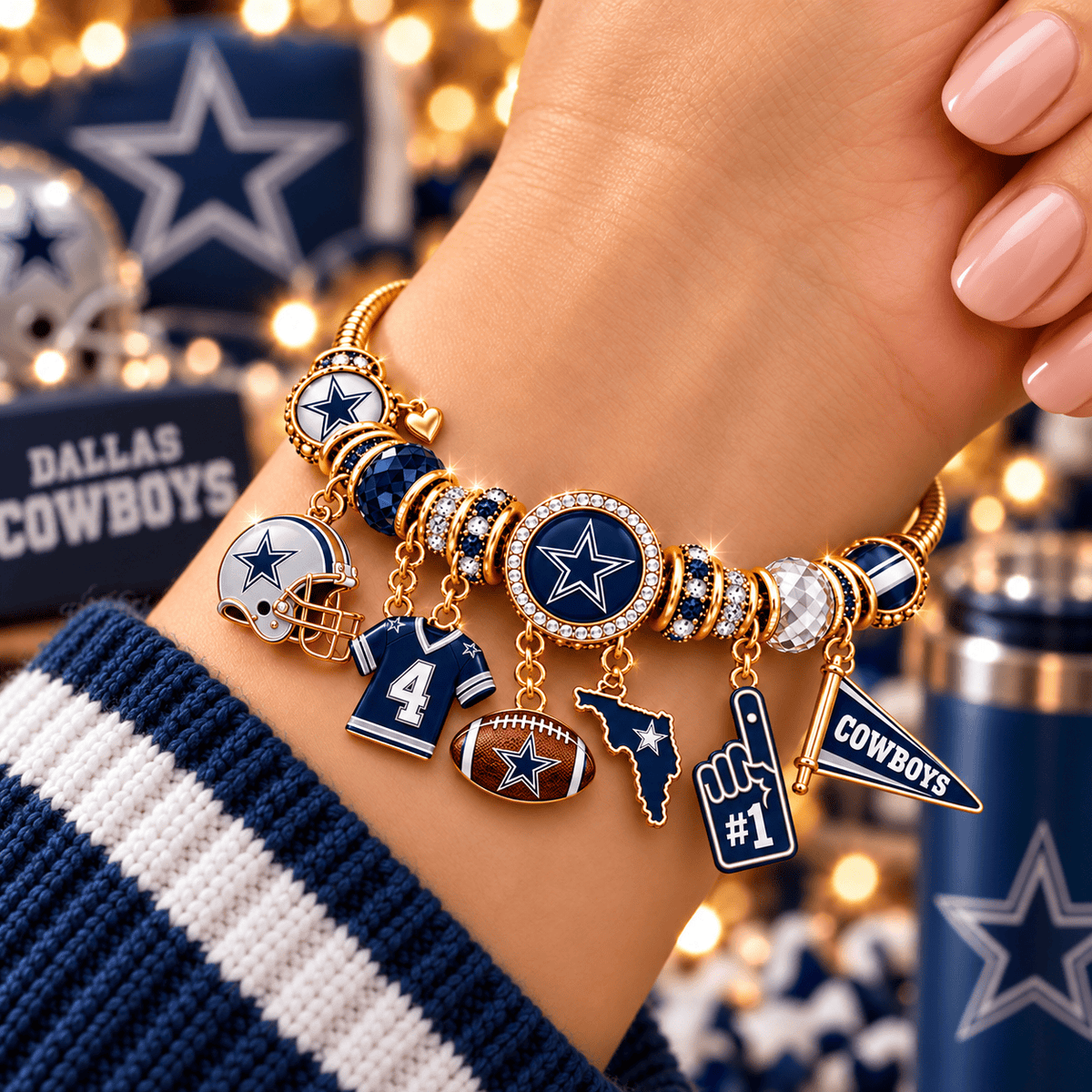 DLCB Gold Charm Bracelet Set PNPA