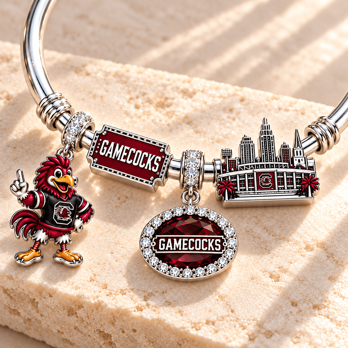 SCG Silver Charm Bracelet Set TMH