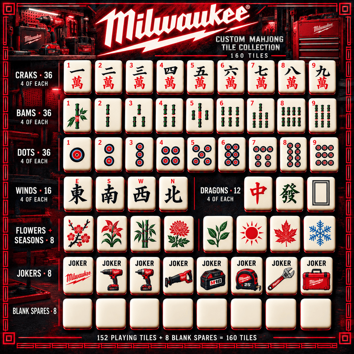 MWK Premium Mahjong Set – Game Night Edition PNPA