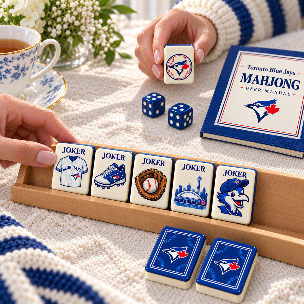 Premium TBJ Mahjong Tiles Set PVNA