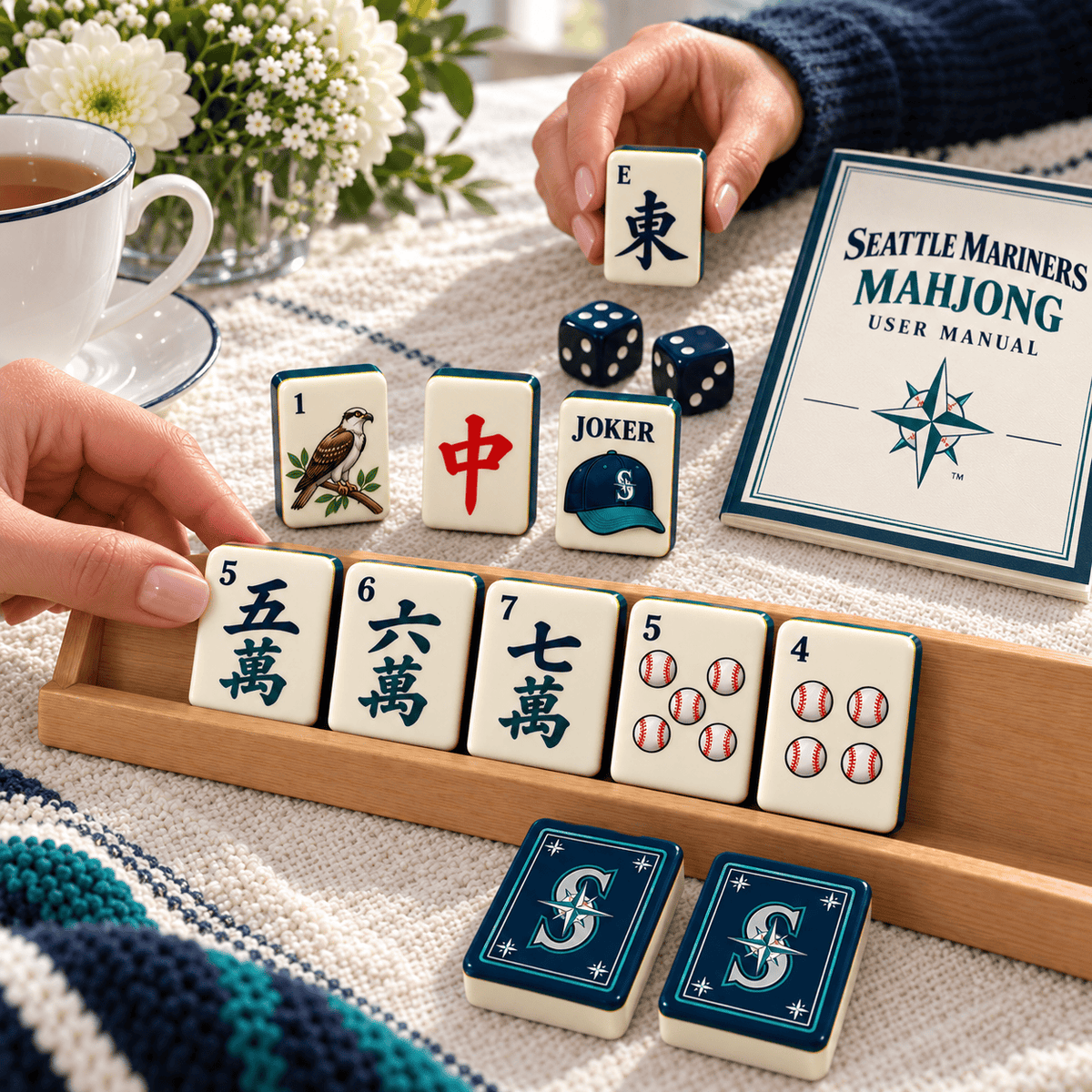 Premium STMR Mahjong Tiles Set PVNA