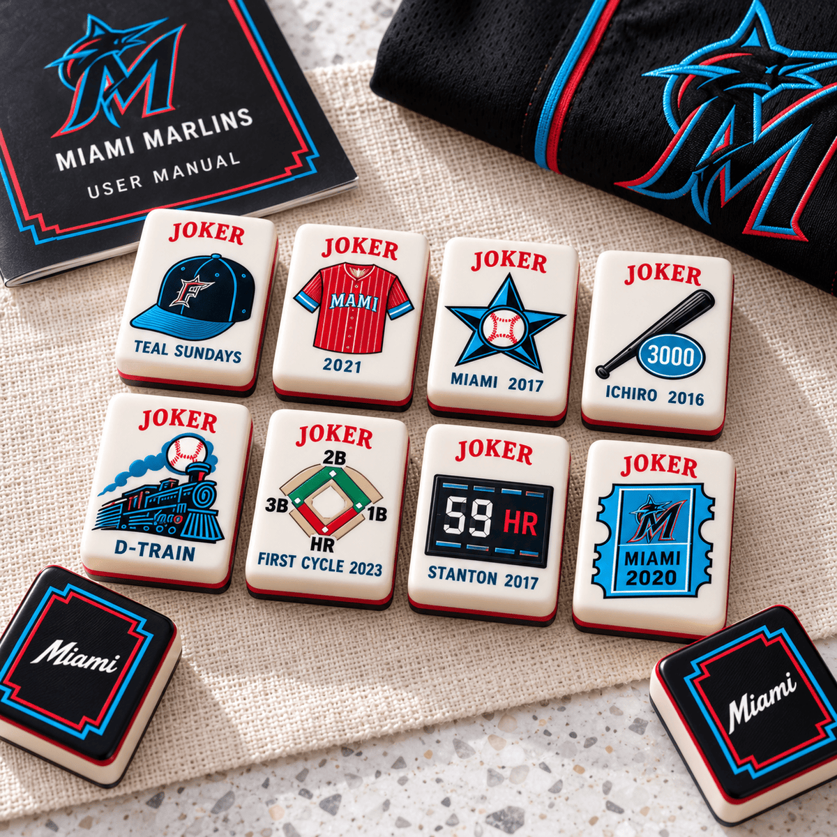 Premium MMA Mahjong Tiles Set TTMH