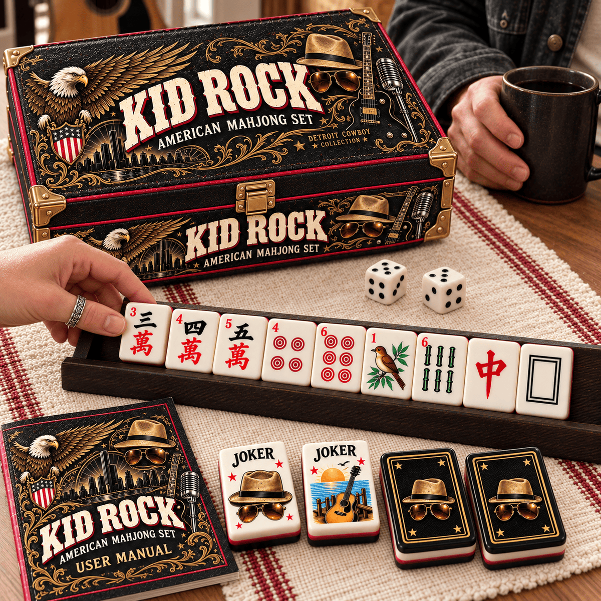 Premium KRK Mahjong Tiles Set PVNA