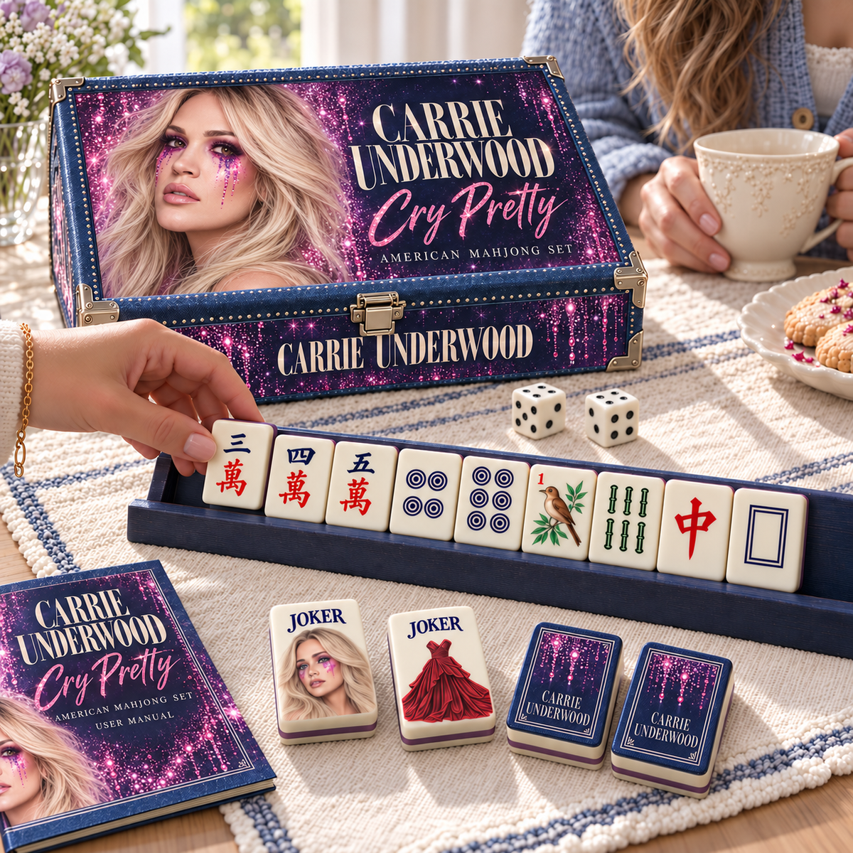 Premium CRU Mahjong Tiles Set TTMH