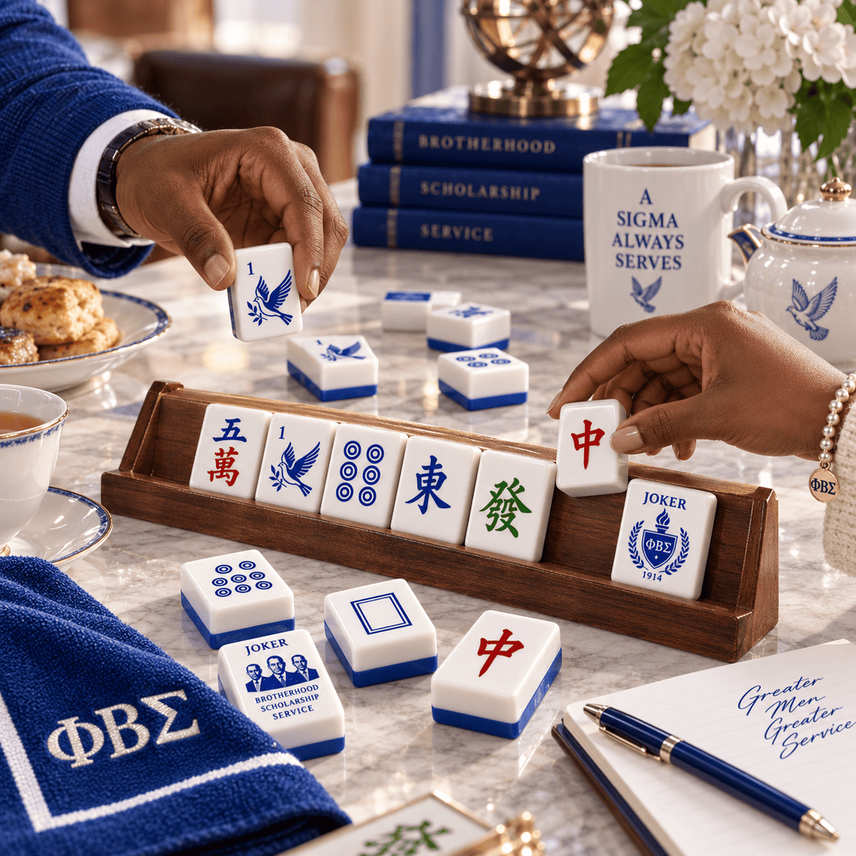 Premium PBTS Mahjong Tiles Set TNSM