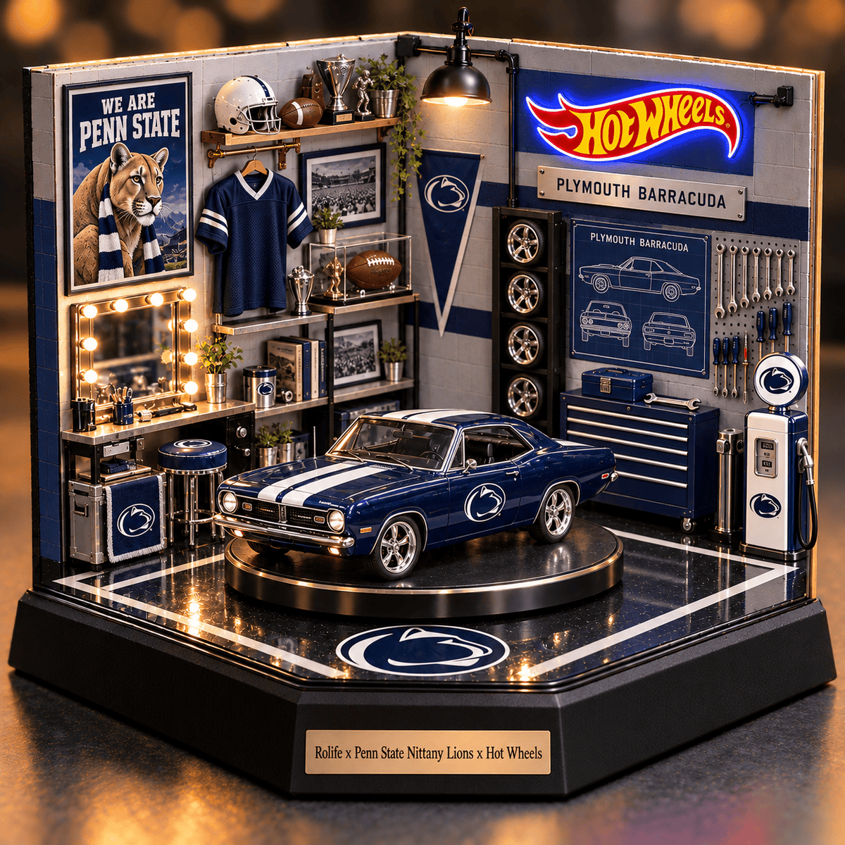 PSNL Collectible Car Garage Diorama PNPA